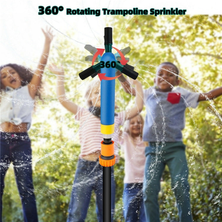 Brinquedo de Jardim Regador Giratório Automático 360 Graus para Trampolim, Tamanho:, Grande (Verde), Pequeno (Azul)