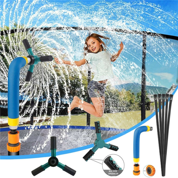 Brinquedo de Jardim Regador Giratório Automático 360 Graus para Trampolim, Tamanho:, Grande (Verde), Pequeno (Azul)