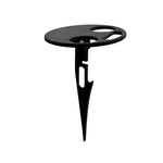 Mesa Dobrável Portátil para Vinho ao Ar Livre, Mesa de Praia, Preto, Cor Madeira de Duas Camadas, Preto de Duas Camadas
