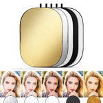 Placa Reflectora de Estúdio Fotográfico Dobrável 5 em 1 Prateada / Suave / Dourada / Branca / Preta 90 x 120cm, 5 em 1 90 x 120cm