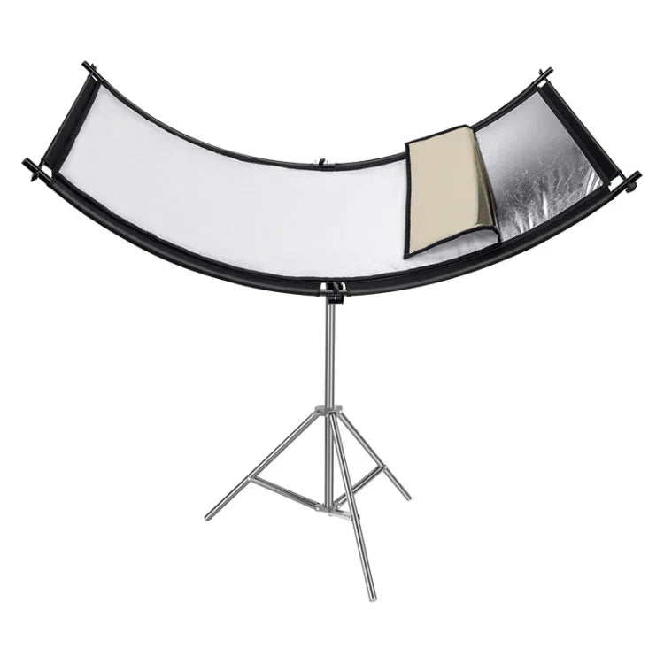 Placa Refletora Curvada em U para Estúdio Fotográfico FOMITO 4 em 1 Ouro Prata Branco Preto, Curvada em U 4 em 1