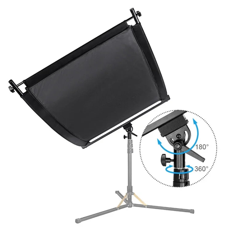 Placa Refletora Curvada em U para Estúdio Fotográfico FOMITO 4 em 1 Ouro Prata Branco Preto, Curvada em U 4 em 1