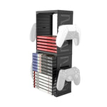 Suporte de Armazenamento Multifuncional IPLAY para Comando, Cartão e Disco para PS4/PS5/XBOX/Switch, HBS-259