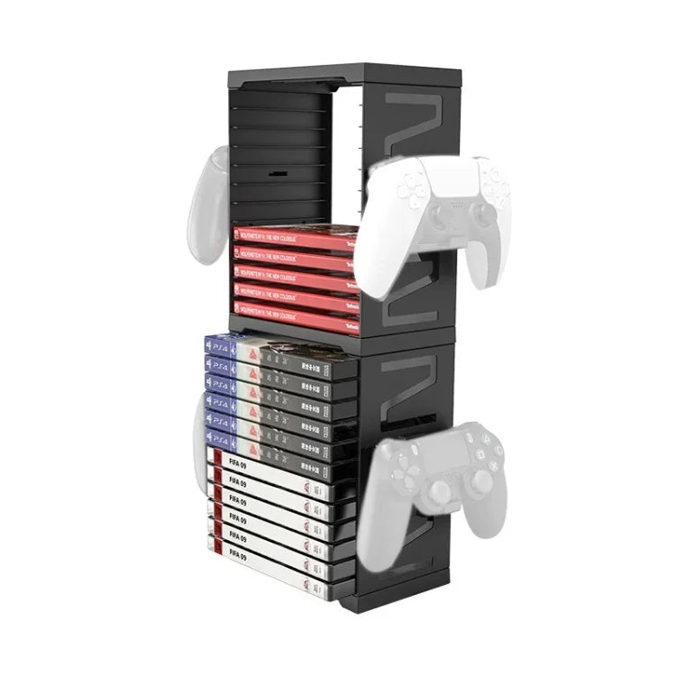 Suporte de Armazenamento Multifuncional IPLAY para Comando, Cartão e Disco para PS4/PS5/XBOX/Switch, HBS-259