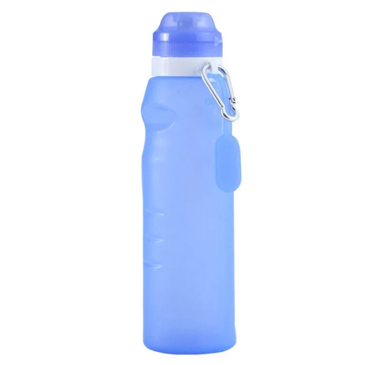 Copo Dobrável de Silicone XC-282 600ml para Camping, Ciclismo e Desporto, Branco, Rosa, Azul, Cor Toranja