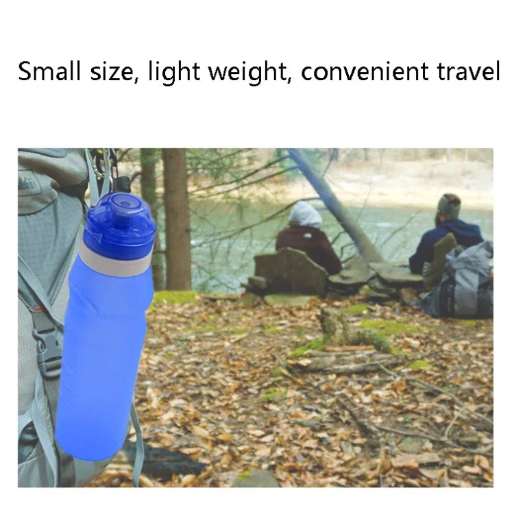 Copo Dobrável de Silicone XC-282 600ml para Camping, Ciclismo e Desporto, Branco, Rosa, Azul, Cor Toranja