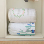 Saco de Armazenamento para Edredão à Prova de Água e Humidade de Grande Capacidade para Casa, Rena às Riscas, Cerveja Fofa, Cacto, Guirlandas