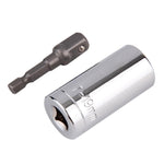 Conjunto de Cabeças de Chave de Torque Universal Manga de Soquete 7-19mm Broca Elétrica Chave de Catraca Bucha Chave Mágica Multi Ferramentas Manuais, Chave 7-19mm
