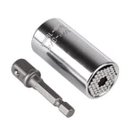 Conjunto de Cabeças de Chave de Torque Universal Manga de Soquete 7-19mm Broca Elétrica Chave de Catraca Bucha Chave Mágica Multi Ferramentas Manuais, Chave 7-19mm