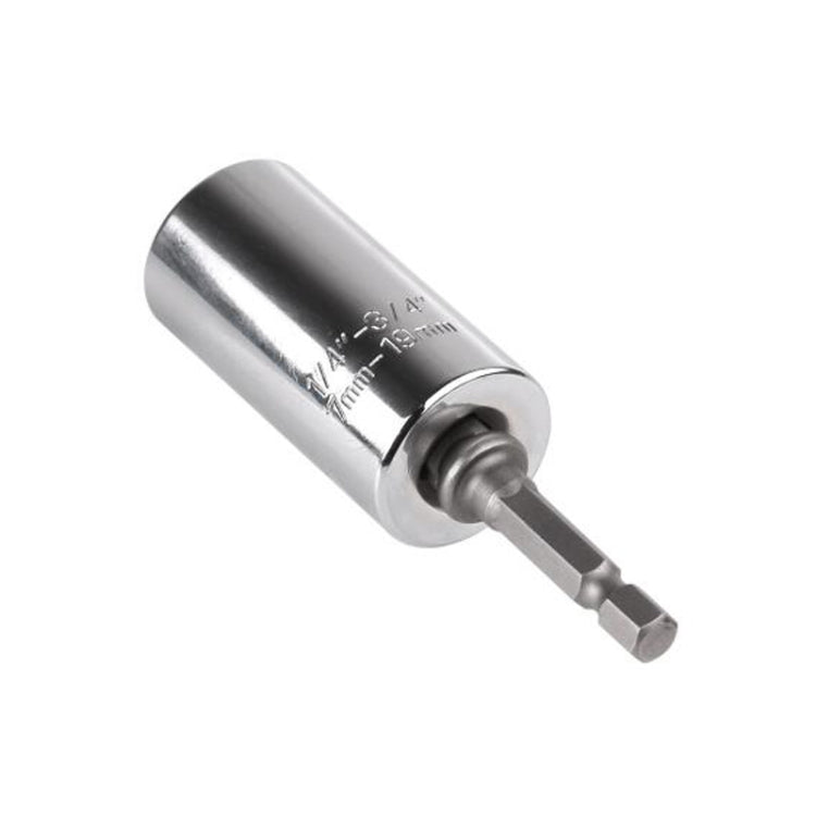 Conjunto de Cabeças de Chave de Torque Universal Manga de Soquete 7-19mm Broca Elétrica Chave de Catraca Bucha Chave Mágica Multi Ferramentas Manuais, Chave 7-19mm