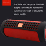 Capa Protetora de Silicone Ecológica JBA-F5 para Altifalante Bluetooth JBL Flip 5, Preto, Vermelho, Azul Marinho