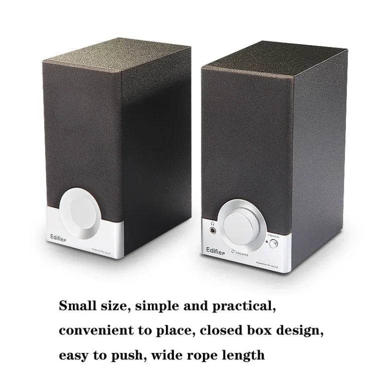 Mini Coluna Subwoofer Pequena Edifier R18T para Computador Portátil e Secretária, Ficha US, R18T