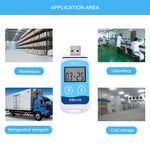 Registador de Dados de Temperatura Digital USB TTE35065 para Armazenamento em Armazém, Refrigeração, Armazenamento a Frio e Laboratório, TTE35065