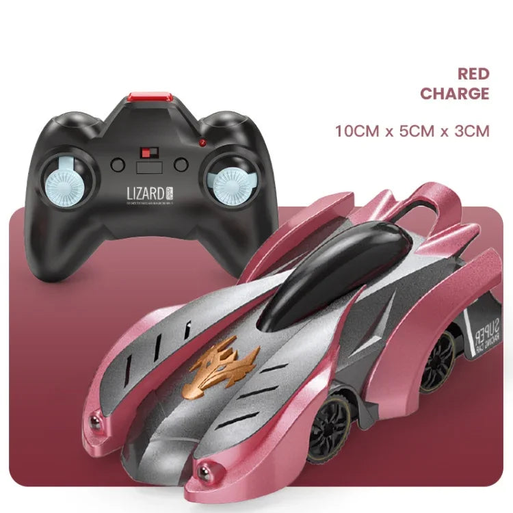 Remote Control Wall Climbing Car Mini Electric Remote Control Car Children Toy, Red Charge Handle RC Edition, Red Flame Handle RC Edition, Blue Break Handle RC Edition, Blue Lightning Handle RC Edition, Red Charge Watch RC Edition                      ...