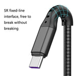 2 PCS ZZ034 Cabo de Carregamento Rápido 3 em 1 USB para 8 Pinos + USB-C / Tipo-C + Micro USB, Estilo:, 5A Super Rápido-Preto, Mini-Prateado, Mini-Vermelho, Mini-Azul, Mini-Preto
