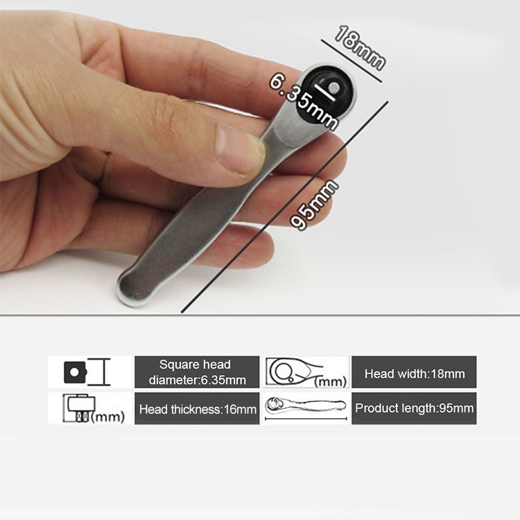 Chave de Catraca de Torque de Extremidade Única Mini Portátil Ferramentas de Reparação Manuais, Chave de Extremidade Única