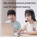 Edifier USB K5000 Auscultadores para Exame Simulado Aula Online Educação Treino Oral, Comprimento do Cabo: 2,8m, K5000