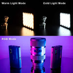 Luz Pequena para Fotografia e Vídeo com Cores RGB Ulanzi VL120 RGB para Câmara SLR, VL120 RGB
