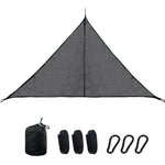 Rede de Dormir Multi-pessoa para Exterior, Grande Tenda Aérea de Árvore, Rede de Camping Triangular, 2,9m Preto