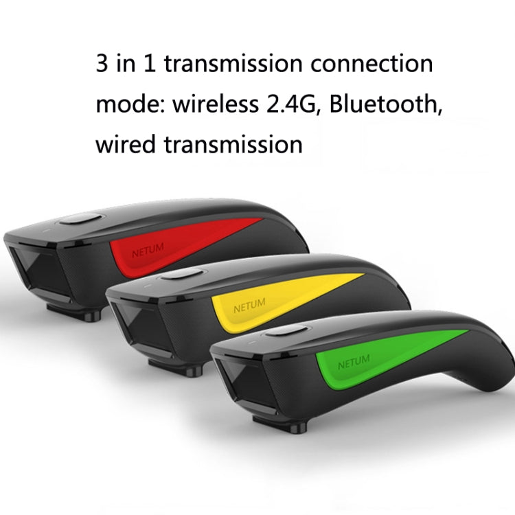 Leitor de Código de Barras Bluetooth Sem Fios NETUM Portátil para Armazém e Expresso, Modelo: C990 Bidimensional, C750 Bidimensional, C990 Bidimensional, C740 Unidimensional