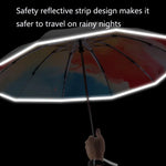 Guarda-chuva Dobrável Automático para Sol e Chuva 3021, Prova de Sol e Anti-Rebote, Laranja Claro, Rosa Claro, Azul Claro, Verde Ilusão, Roxo Ilusão, Azul Ilusão, Rosa Ilusão