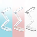 Candeeiro de Secretária LED YAGE T125 USB Dobrável para Leitura com Luz para Proteção dos Olhos, Branco Porcelana, Azul Branco, Rosa Branco