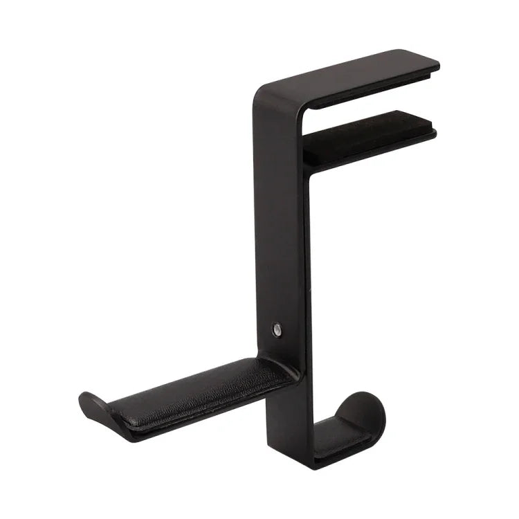JD039 Clipe Metálico Suporte para Auscultadores de Secretária Gancho para Auscultadores, Branco, Preto