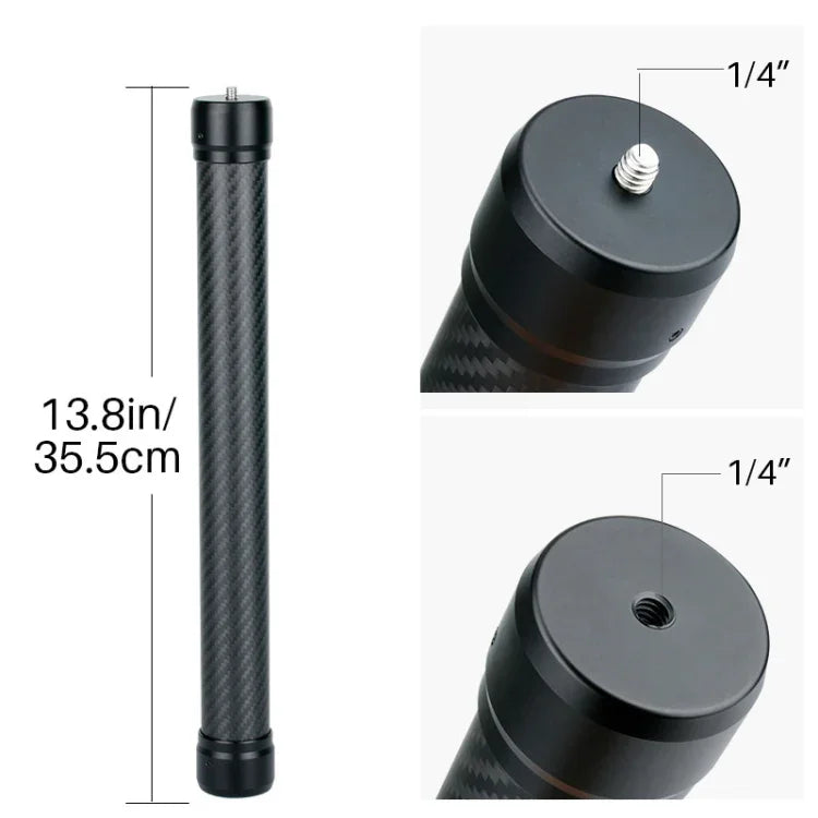 Haste de Extensão em Fibra de Carbono para Estabilizador de Mão Ulanzi Agimbalgear Para DJI RONIN-S, Para DJI RONIN-S Comprimento: 35,5cm