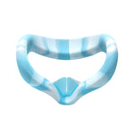 Capa de Silicone para Olhos VR Anti-suor e Descontaminação para Óculos VR Oculus Quest 2, Branco Azul, Branco Rosa, Branco Amarelo