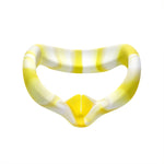 Capa de Silicone para Olhos VR Anti-suor e Descontaminação para Óculos VR Oculus Quest 2, Branco Azul, Branco Rosa, Branco Amarelo