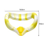 Capa de Silicone para Olhos VR Anti-suor e Descontaminação para Óculos VR Oculus Quest 2, Branco Azul, Branco Rosa, Branco Amarelo