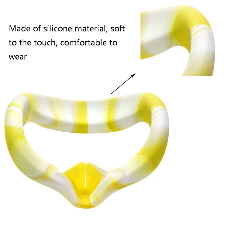Capa de Silicone para Olhos VR Anti-suor e Descontaminação para Óculos VR Oculus Quest 2, Branco Azul, Branco Rosa, Branco Amarelo