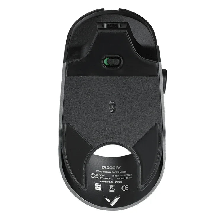 Rapoo VT960 Rato Gaming Sem Fios com 1600 DPI, 7 Teclas, Modo Duplo, Macro Programável, Iluminação RGB Symphony