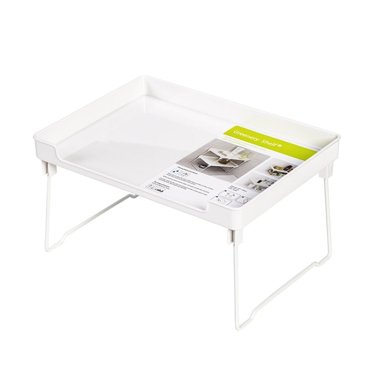 Armário Dobrável para Armazenamento de Bancada de Cozinha, Branco, Transparente