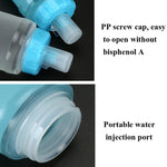 Saco de Água Macio para Desporto ao Ar Livre AFISHTOUR TPU, Garrafa de Água para Maratona, Saco de Água Dobrável, Capacidade:, 400ml (Azul), 400ml (Transparente), 300ml (Azul), 300ml (Transparente)