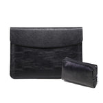 Forro de mala horizontal com textura litchi para portátil MacBook, 11 polegadas A1370 / 1465, 12 polegadas A1534, 13,3 polegadas A1502 / 1425/1466/1369, 15,4 polegadas A1398