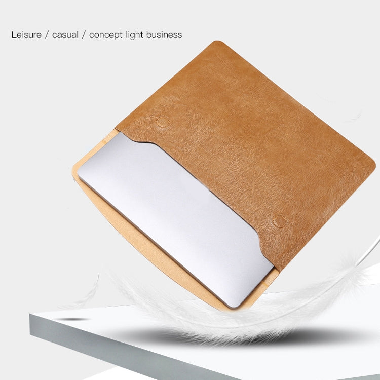Forro de mala horizontal com textura litchi para portátil MacBook, 11 polegadas A1370 / 1465, 12 polegadas A1534, 13,3 polegadas A1502 / 1425/1466/1369, 15,4 polegadas A1398