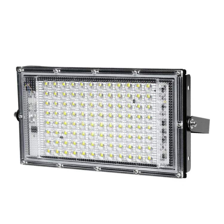 Luz LED de Inundação Impermeável para Exterior Iluminação de Jardim Luz para Obras, Especificações:, 100W 96 Leds (Branco Frio)