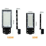 Luz LED Impermeável para Iluminação de Estrada e Pátio, 50W