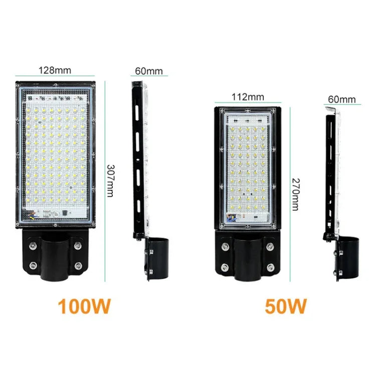 Luz LED Impermeável para Iluminação de Estrada e Pátio, 50W
