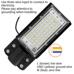 Luz LED Impermeável para Iluminação de Estrada e Pátio, 50W