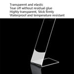 Fita Nanotecnológica Transparente Dupla Face Adesiva, Lavável e Sem Rasto, 1x30x1000mm, 1x30x2000mm, 1x30x3000mm, 2x30x1000mm, 2x30x2000mm, 2mm x 3cm x 3m, 2x30x5000mm