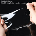 Fita Nanotecnológica Transparente Dupla Face Adesiva, Lavável e Sem Rasto, 1x30x1000mm, 1x30x2000mm, 1x30x3000mm, 2x30x1000mm, 2x30x2000mm, 2mm x 3cm x 3m, 2x30x5000mm