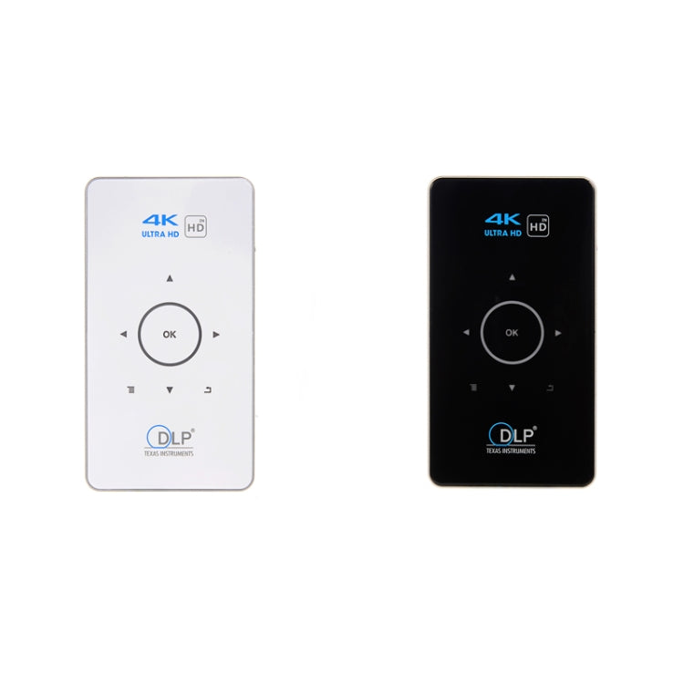 Projetor Mini DLP HD Inteligente C6 1G+8G Sistema Android Portátil para Casa e Telemóvel, Ficha EUA (Preto), Ficha UE (Preto), Ficha Reino Unido (Preto), Ficha AU (Preto), Ficha EUA (Branco), Ficha AU (Branco)