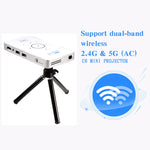 Projetor Mini DLP HD Inteligente C6 1G+8G Sistema Android Portátil para Casa e Telemóvel, Ficha EUA (Preto), Ficha UE (Preto), Ficha Reino Unido (Preto), Ficha AU (Preto), Ficha EUA (Branco), Ficha AU (Branco)