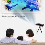 Projetor Mini DLP HD Inteligente C6 1G+8G Sistema Android Portátil para Casa e Telemóvel, Ficha EUA (Preto), Ficha UE (Preto), Ficha Reino Unido (Preto), Ficha AU (Preto), Ficha EUA (Branco), Ficha AU (Branco)