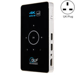 Projetor Mini DLP HD Inteligente C6 1G+8G Sistema Android Portátil para Casa e Telemóvel, Ficha EUA (Preto), Ficha UE (Preto), Ficha Reino Unido (Preto), Ficha AU (Preto), Ficha EUA (Branco), Ficha AU (Branco)