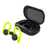 BE1032 Auricular Desportivo TWS Bluetooth Sem Fios Resistente à Água, Preto, Verde Fluorescente, Vermelho Rosa