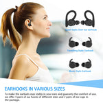 BE1032 Auricular Desportivo TWS Bluetooth Sem Fios Resistente à Água, Preto, Verde Fluorescente, Vermelho Rosa