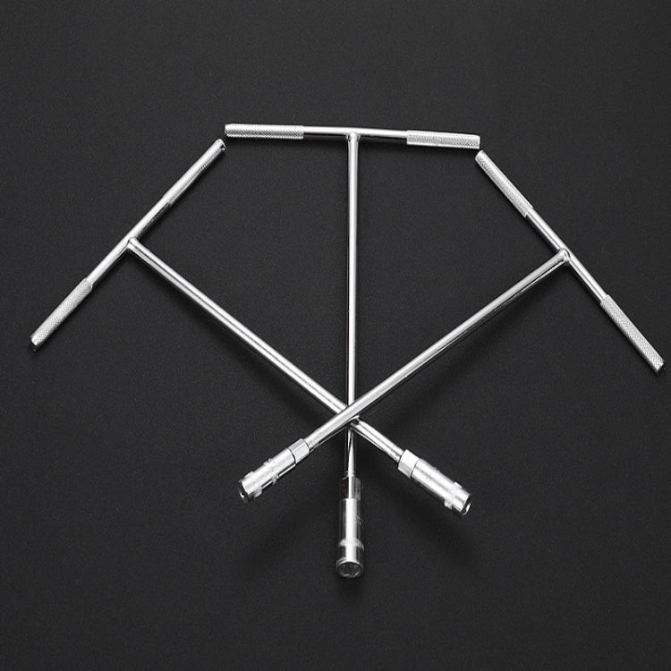T-Wrench Car Assembly Repair Sleeve Wrench Hexagon Lengthening Socket, 6mm, 7mm, 8mm, 9mm, 10mm, 11mm, 12mm, 13mm, 14mm, 15mm, 16mm, 17mm, 18mm, 19mm